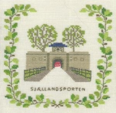 Fremme Stickpackung - Kastell Sjællandsporten Kopenhagen 15x15 cm