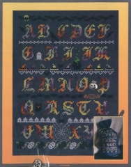 Stickvorlage Cotton Pixels - Halloween Alphabet Sampler