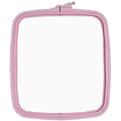 Nurge rechteckiger Kunststoffstickrahmen - 25x28 cm - Pink