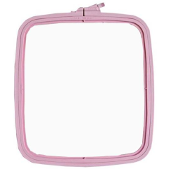Nurge rechteckiger Kunststoffstickrahmen - 9,5x11 cm - Pink