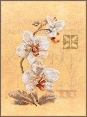 Lanarte Stickbild Orchideen 17x23 cm