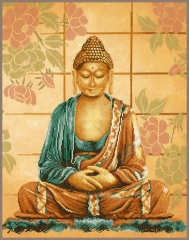 Lanarte Stickbild Buddha 39x49 cm