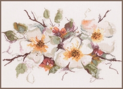 Stickpackung Lanarte – Apfelblüten 49x39 cm
