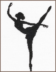 Lanarte Stickpackung - Ballett-Tänzerin 11,5x14,5 cm