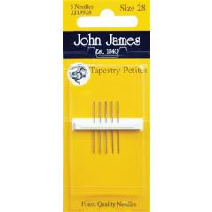 Sticknadeln Stärke 28 ohne Spitze - 5 Stück - John James