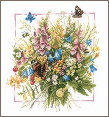 Lanarte Stickpackung - Sommerblumenstrauß