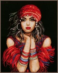 Lanarte Stickbild Gypsy Girl 41x50 cm