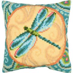 Libelle - Kreuzstichkissen Vervaco Verachtert (Stickkissen)
