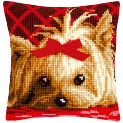 Vervaco Verachtert - Kreuzstichkissen Yorkshire Terrier