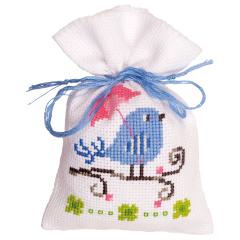 Vervaco Stickpackung - Geschenksäckchen Vögel