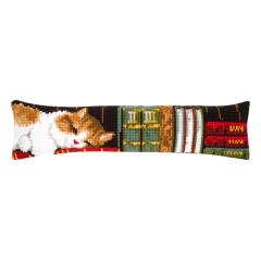Vervaco Verachtert - Zugluftstopper Katze im Bücherregal