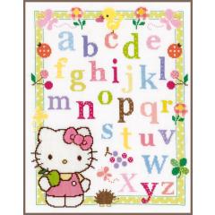 Vervaco Stickbild Hello Kitty Alphabet 30x39 cm