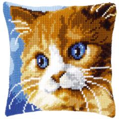 Vervaco Verachtert - Kreuzstichkissen Braune Katze