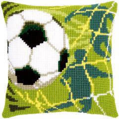Vervaco Verachtert - Kreuzstichkissen Fussball