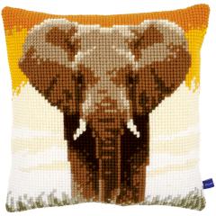 Vervaco Verachtert - Kreuzstichkissen Elefant