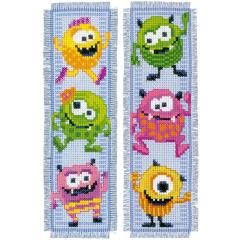 Vervaco Stickpackung - Lesezeichen Kleine Monster 2er-Set