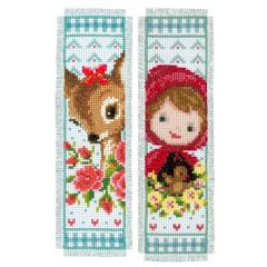 Vervaco Verachtert - Lesezeichen Bambi & Rotkäppchen 2er-Set