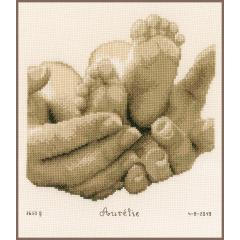 Vervaco Verachtert - Geburtsbild Babyfüßchen
