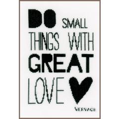 Vervaco Verachtert - Stickbild Do small things with great love