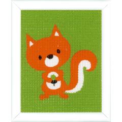 Vervaco Verachtert - Stickbild Kleines Eichhörnchen