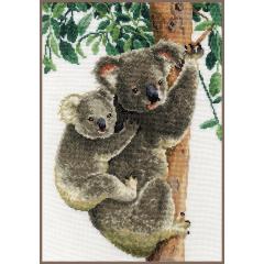 Vervaco Verachtert - Stickbild Koala mit Baby