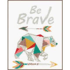 Vervaco Verachtert - Stickbild Be Brave