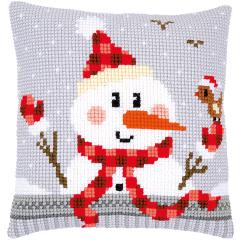 Vervaco Verachtert - Kreuzstichkissen Schneemann