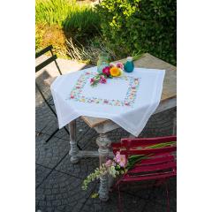 Vervaco Verachtert - Tischdecke Blumen bedruckt