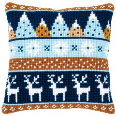 Vervaco Verachtert - Kreuzstichkissen Wintermotive
