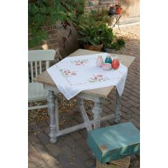 Vervaco Verachtert - Tischdecke Blumen bedruckt