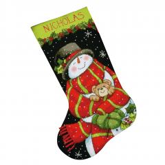 Dimensions Stickpackung - Snowman and Bear Stocking