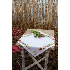Vervaco Verachtert - Tischdecke Blumen