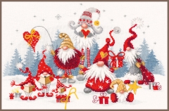 Vervaco Verachtert - Stickbild Weihnachtswichteltreffen
