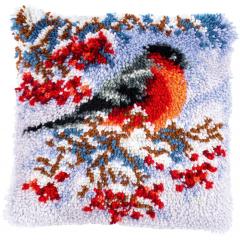 Knüpfkissen Verachtert/Vervaco - Dompfaff im Winter