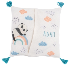 Vervaco Verachtert - Pyjamakissen Panda auf dem Regenbogen