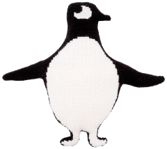 Vervaco Verachtert - Kreuzstichkissen Eva Mouton Pinguin
