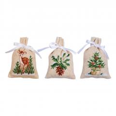 Vervaco Verachtert - Geschenksäckchen Winter 3er-Set