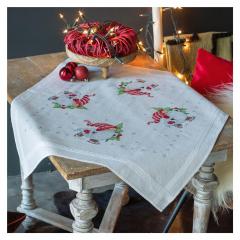 Vervaco Verachtert - Tischdecke Weihnachtsgnome bedruckt