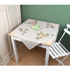 Vervaco - Tischdecke Leinen Gartengeräte - Ausverkauf