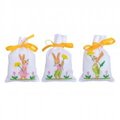 Vervaco Verachtert - Geschenksäckchen Osterhsen 3-er-Set