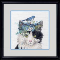 Stickpackung Dimensions - Floral Crown Cat