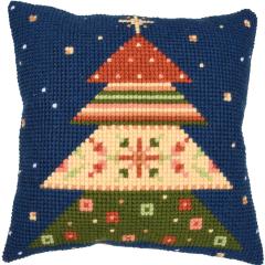 Stickpackung Vervaco - Kreuzstichkissen Nordic Christmas Tree