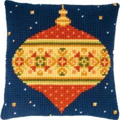 Stickpackung Vervaco - Kreuzstichkissen Nordic Christmas Ball