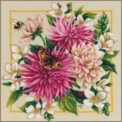 Lanarte Marjolein Bastin - Pink silk dahlia