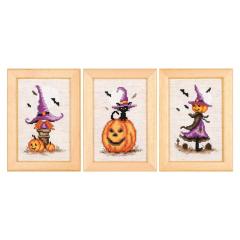 Miniaturen Halloween 3er-Set - Vervaco Verachtert (Stickpackung)