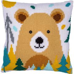 Bär - Kreuzstichkissen Vervaco Verachtert (Stickkissen)