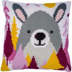 Kaninchen - Kreuzstichkissen Vervaco Verachtert (Stickkissen)