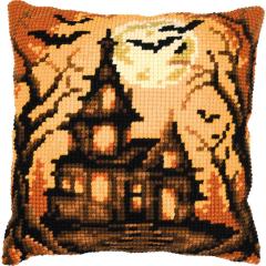 Halloweenhaus - Kreuzstichkissen Vervaco Verachtert (Stickkissen)