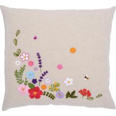 Kissen Bunte Blumenwelt - Vervaco Verachtert (Stickpackung)