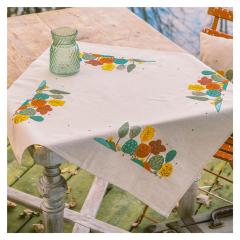 Tischdecke Herbstwald bedruckt - Vervaco Verachtert (Stickpackung)